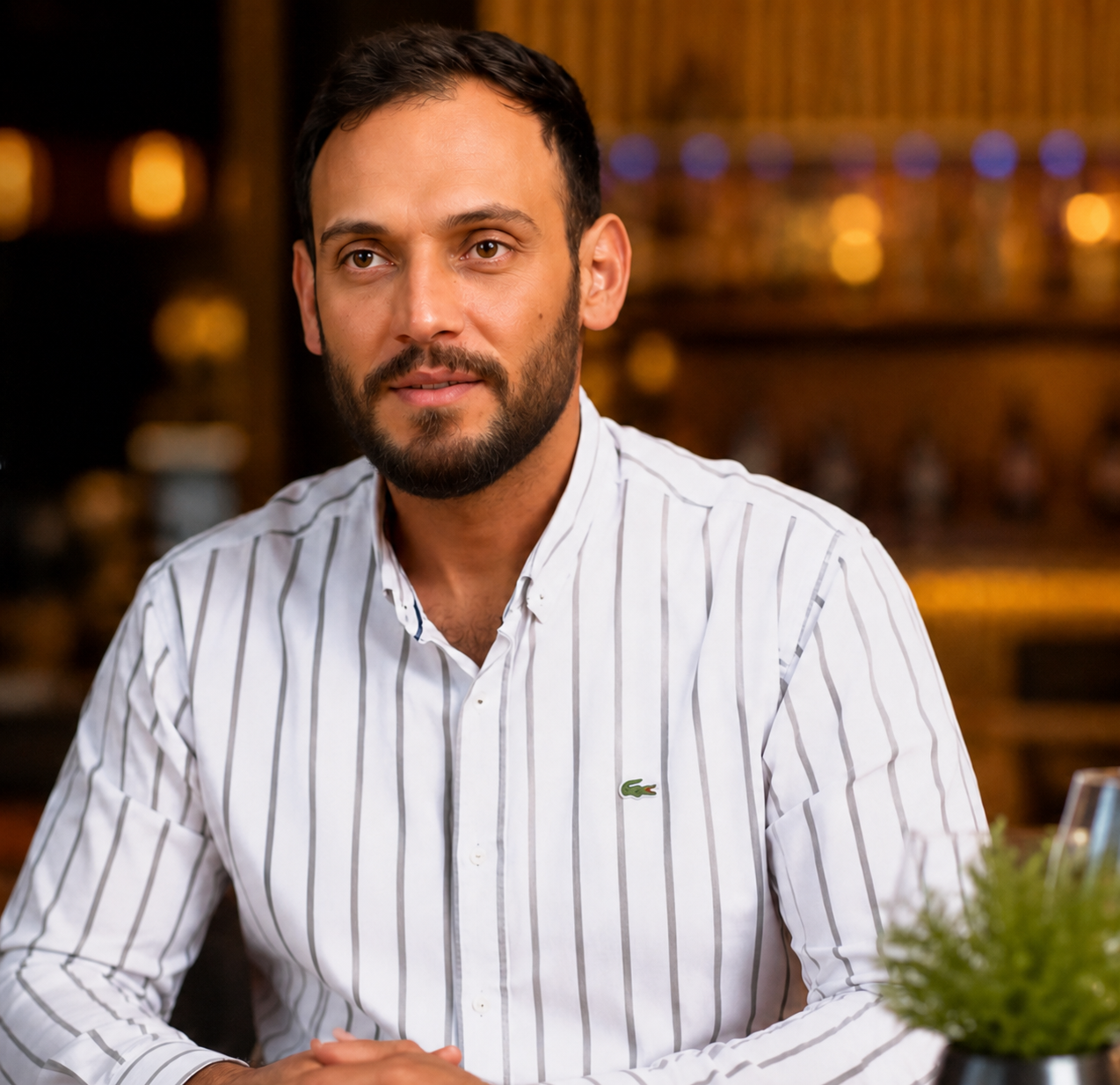 Tarq Alkamoua, founder of Ugarit Mediterranean Restaurant